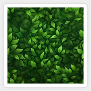 green leaves pattern Sticker